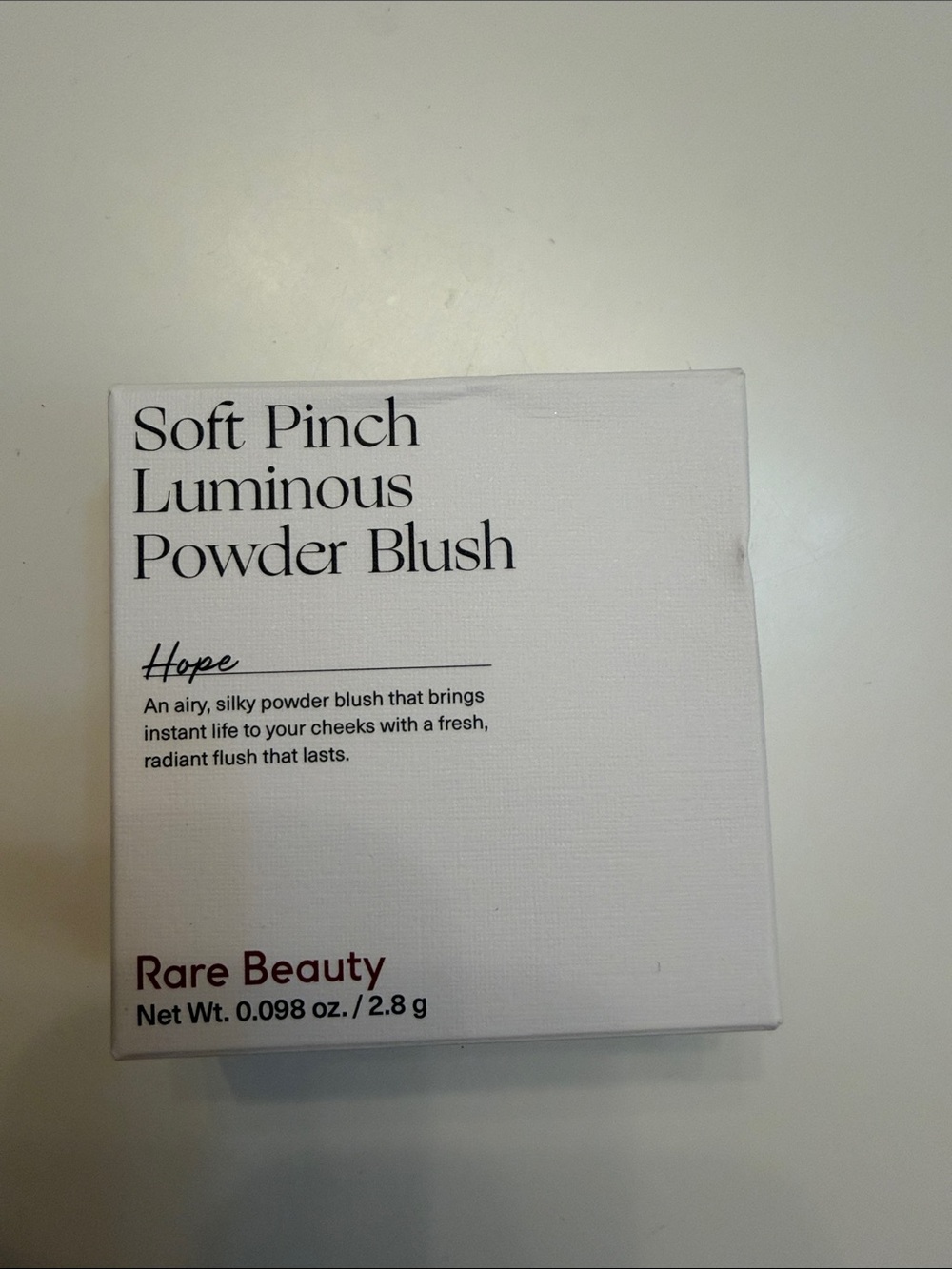 Rare Beauty Soft Pinch Blush Hope - Light Pink Packaging